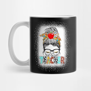 3Rd Grade Teacher Messy Bun Back To School Teacher Life Mug